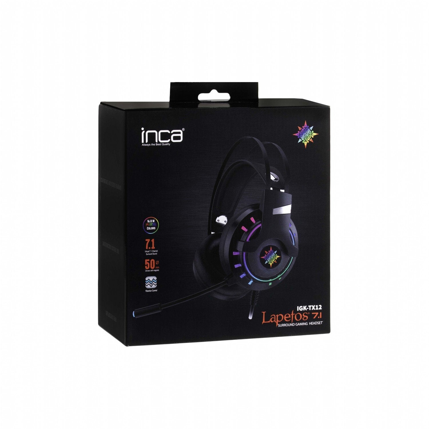 EAN 8681949011511 - Inca IGK-TX12 auricular y casco Auriculares Alámbrico Diadema Juego USB tipo A Negro imagen 6