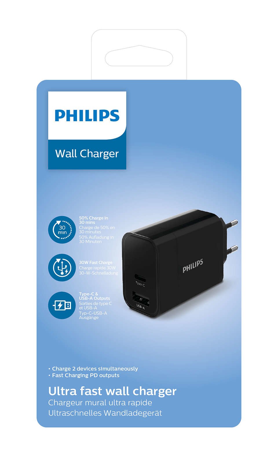 Philips Dlp2621/12 Cargador De Dispositivo Móvil Universal Negro Corriente Alterna Interior