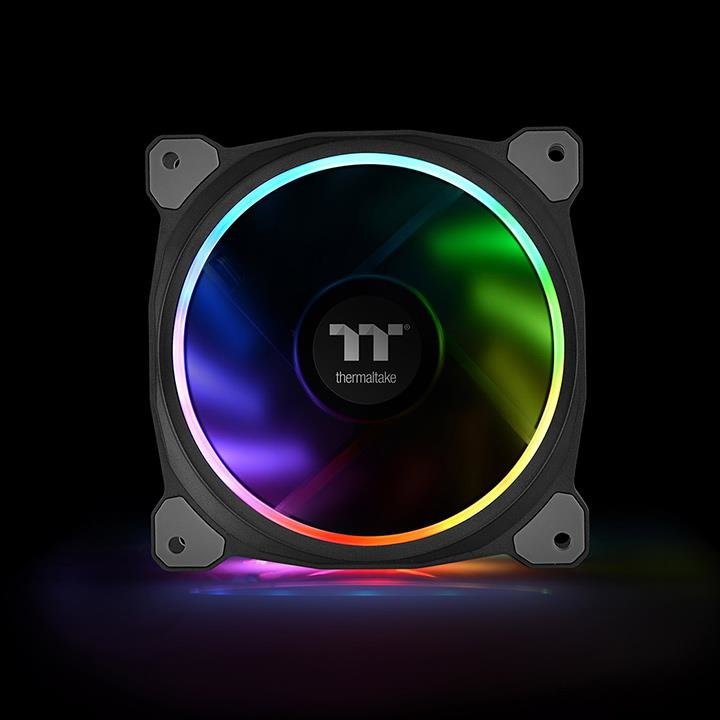 Thermaltake Riing Plus 12 Rgb Kit 3x Ventilador + 3x Lumi Cl-F076-Pl12sw-A