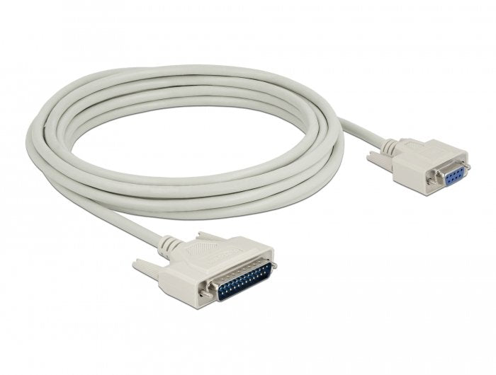 Delock Serielles Cable D-Sub 25 Stecker Zu D-Sub 9 Buchse 5 M