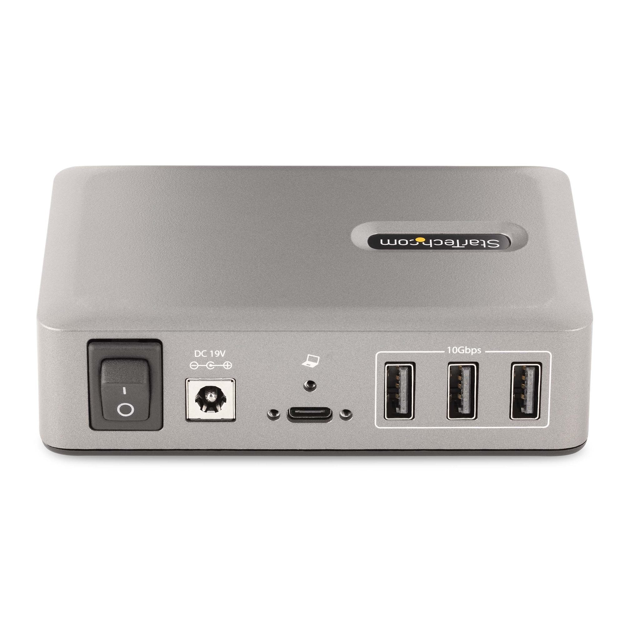 Startech Hub Usb-C De 10 Puertos - 8x Usb-A/2x Usb-C - Con Fuente De 65w - Usb 3.1 10gbps Certificación Usb-If
