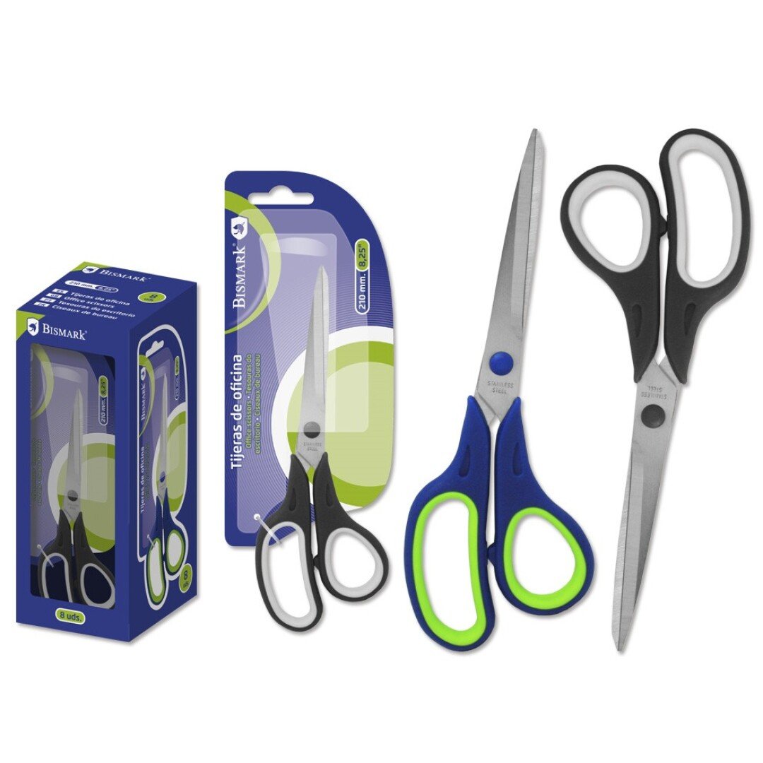 Bismark Tijeras Oficina 21cm Asimétricas -Blister-