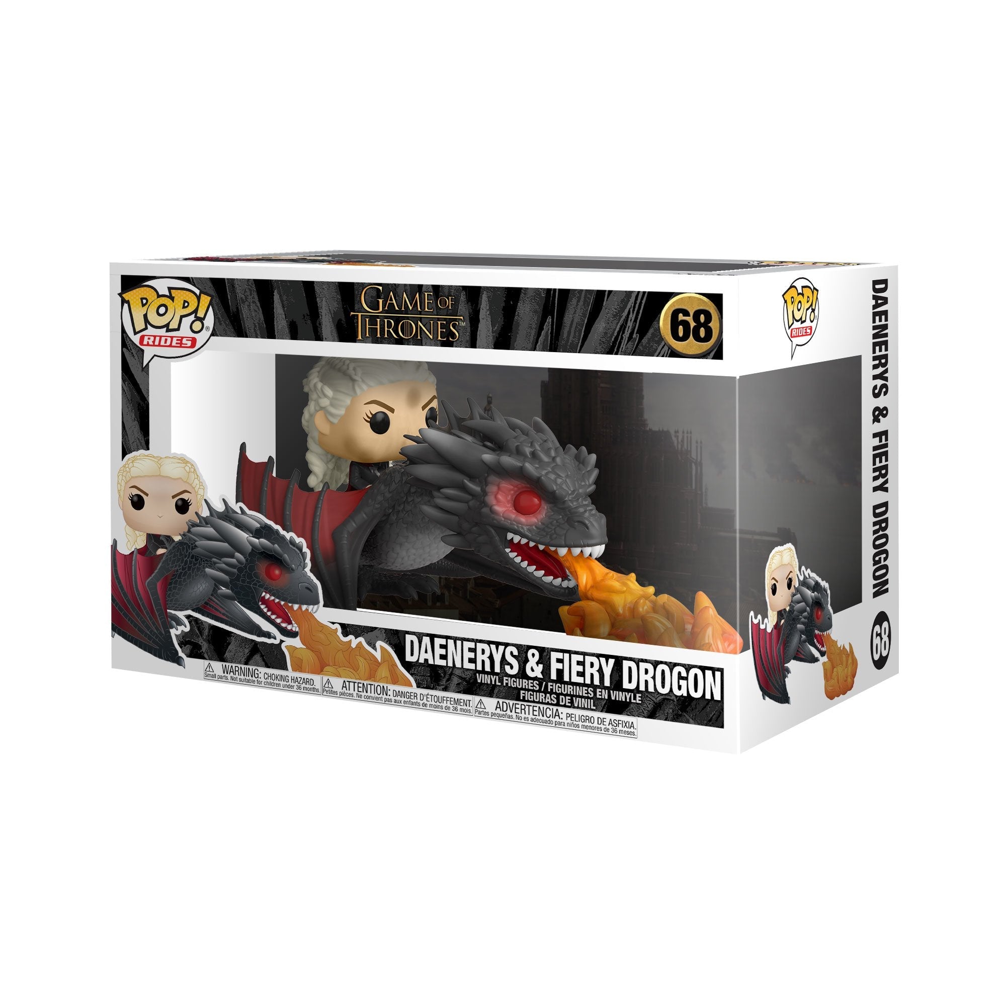 Funko Pop Juego De Tronos Daenerys Montando A Drogon Furioso 45338