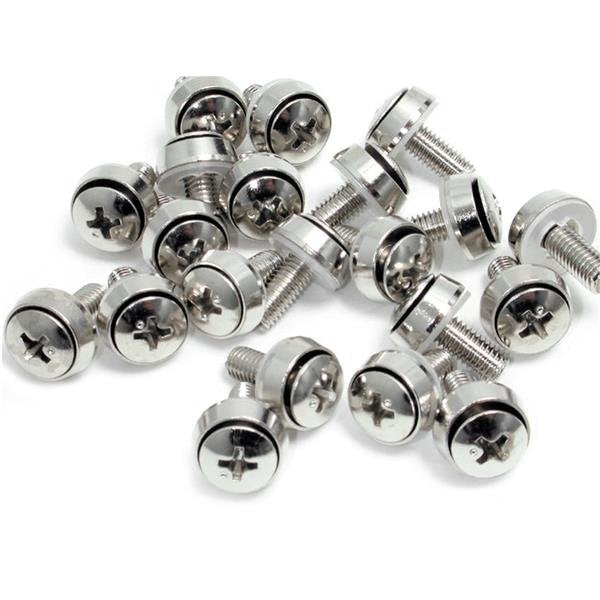 Startech.Com Paquete De 100 Tornillos M6x12mm Para Armarios Rack Juego De Tornillos (Paquete De 100)