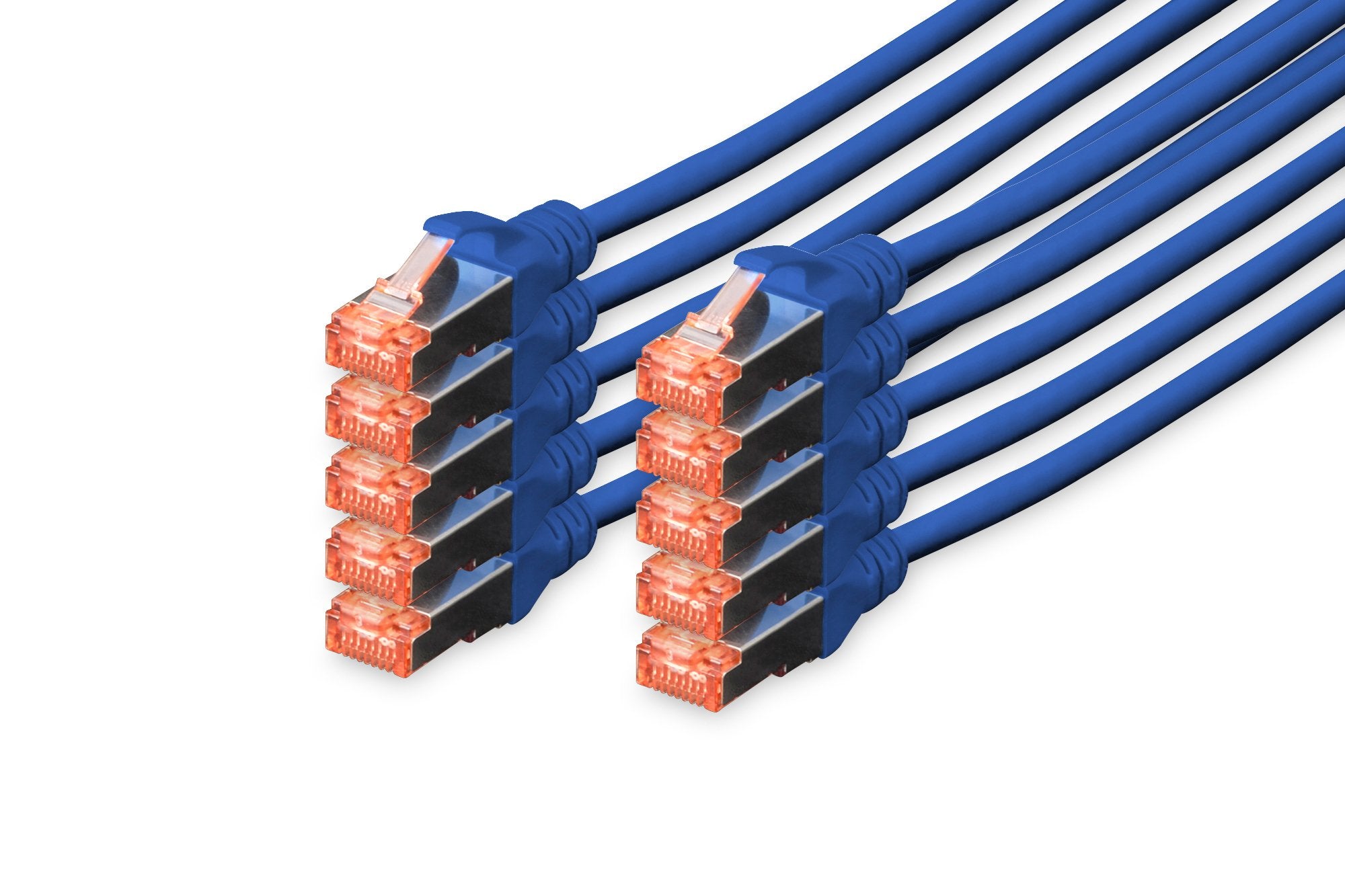 EAN 4016032442172 - Digitus DK-1644-050-B-10 cable de red Azul 5 m Cat6 S/FTP (S-STP) imagen 1