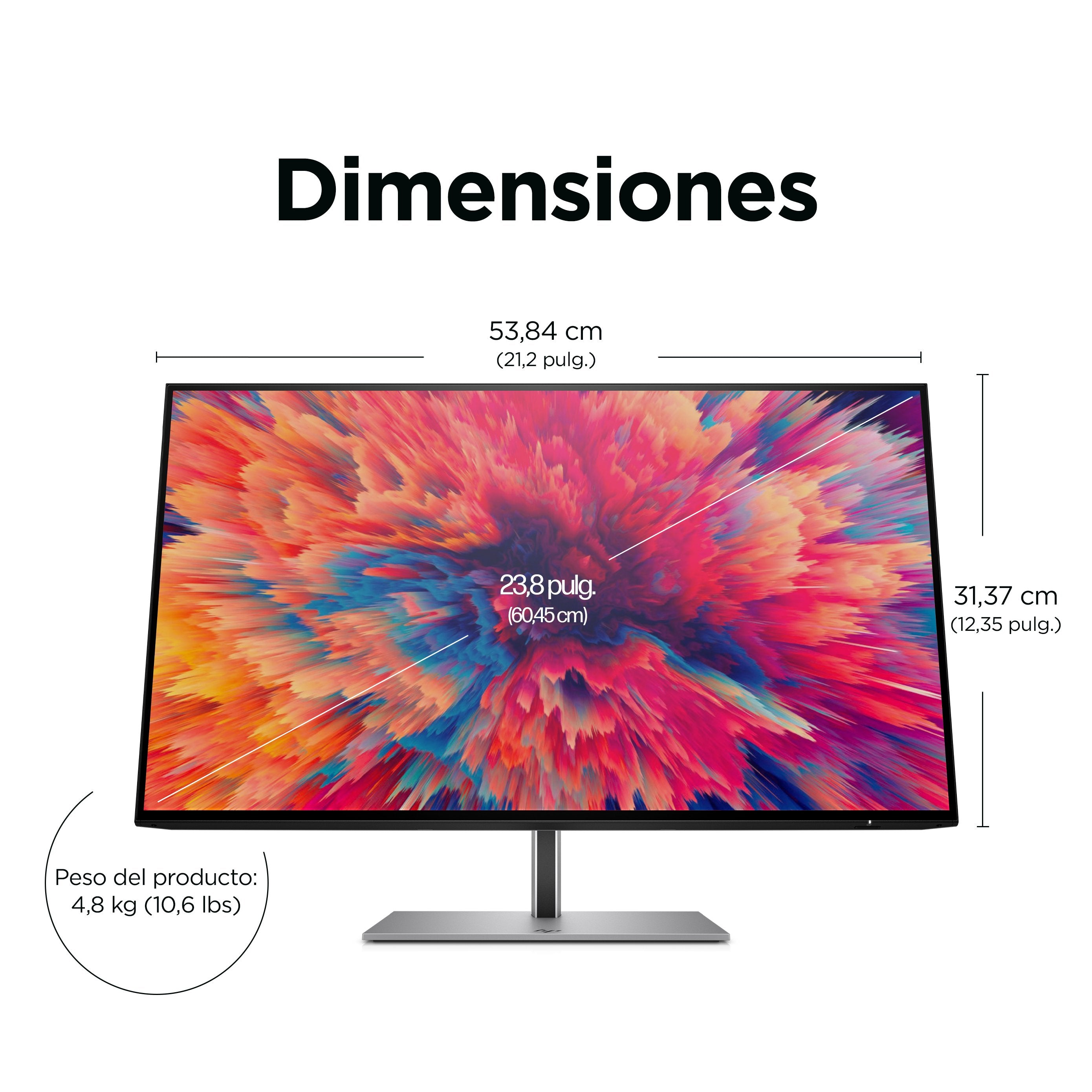 EAN 5715063358832 - HP Z24q G3 QHD Display pantalla para PC 60,5 cm (23.8") 2560 x 1440 Pixeles Quad HD LCD Plata imagen 6