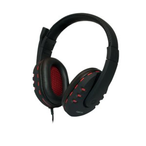 Logilink Auricular Con Microfono Diadema Negro/Rojo Pc/Juegos Hs0033