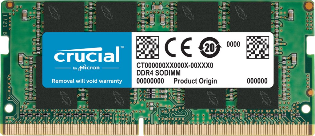 Memoria Ram Crucial Sodimm Ddr4 16gb 2666 Mt/S 260pin Dr X8 Unbuffered