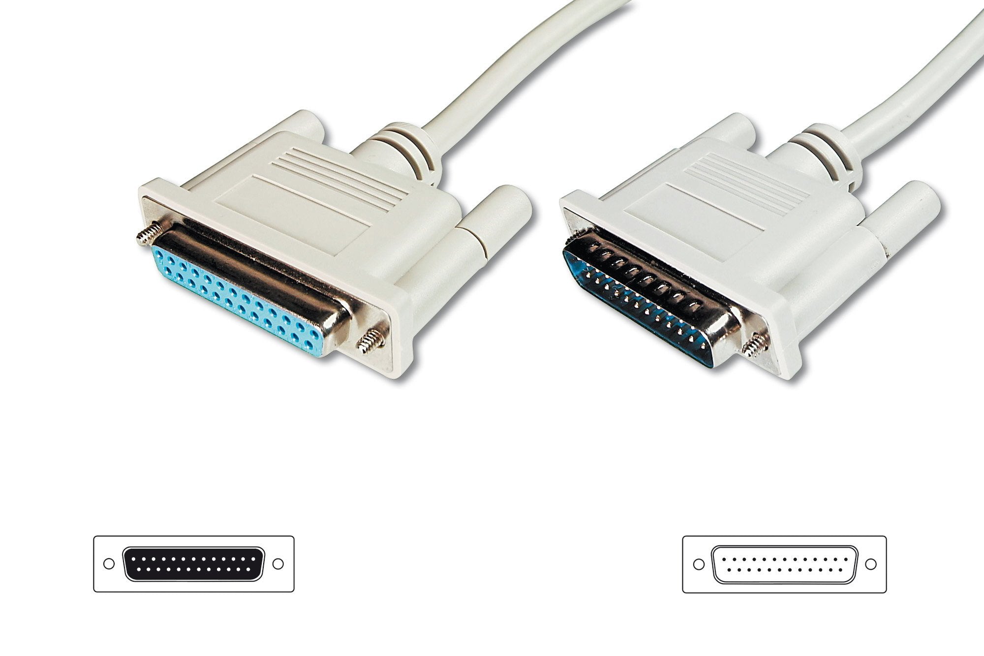 Digitus Extensión De Cable De 3m Db-25 D-Sub 25 S / B, Para Serie / Paralelo