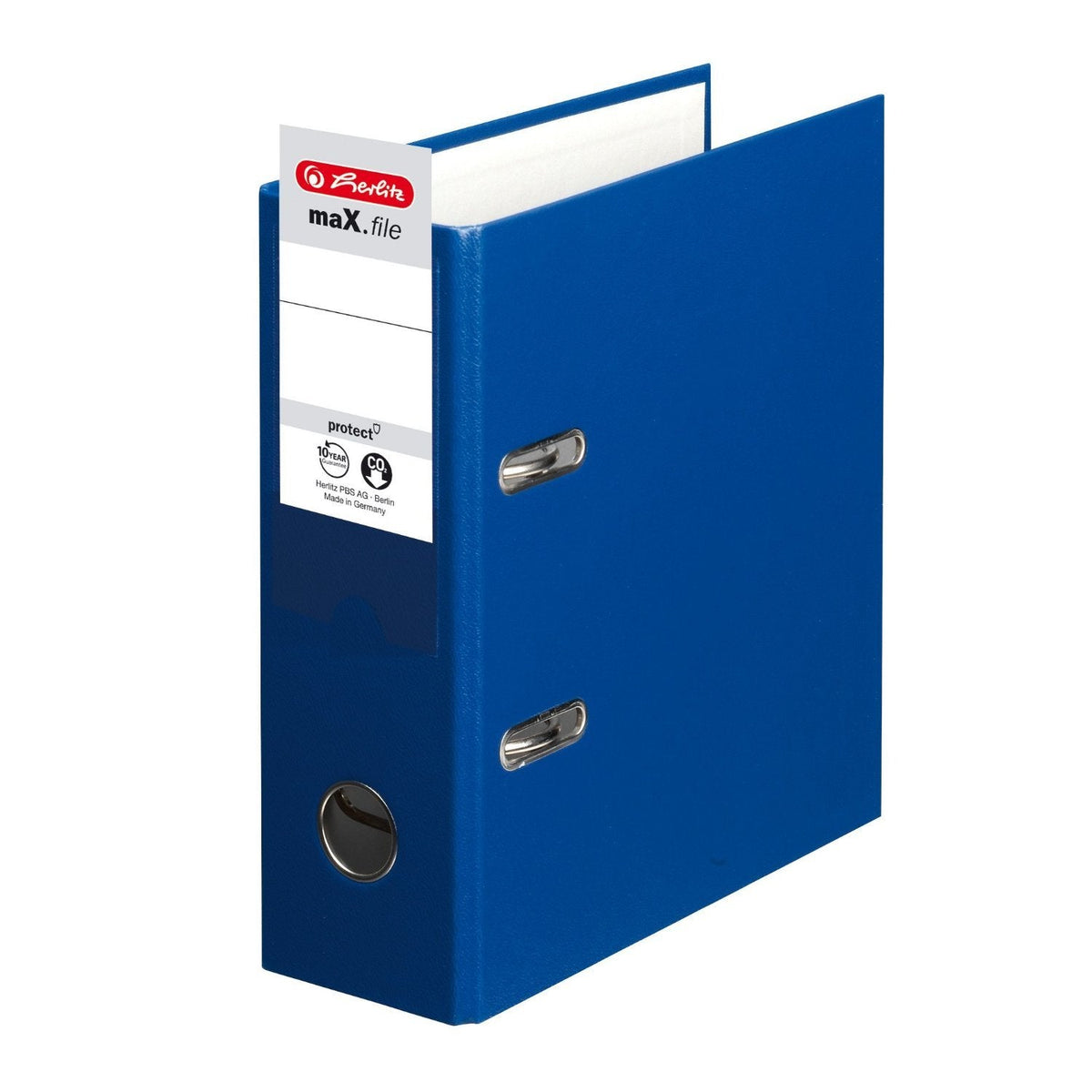 Herlitz Max.F Pro Archivador Azul Cartón 8,0 Cm Din A5 Hoch, 1 Unidades