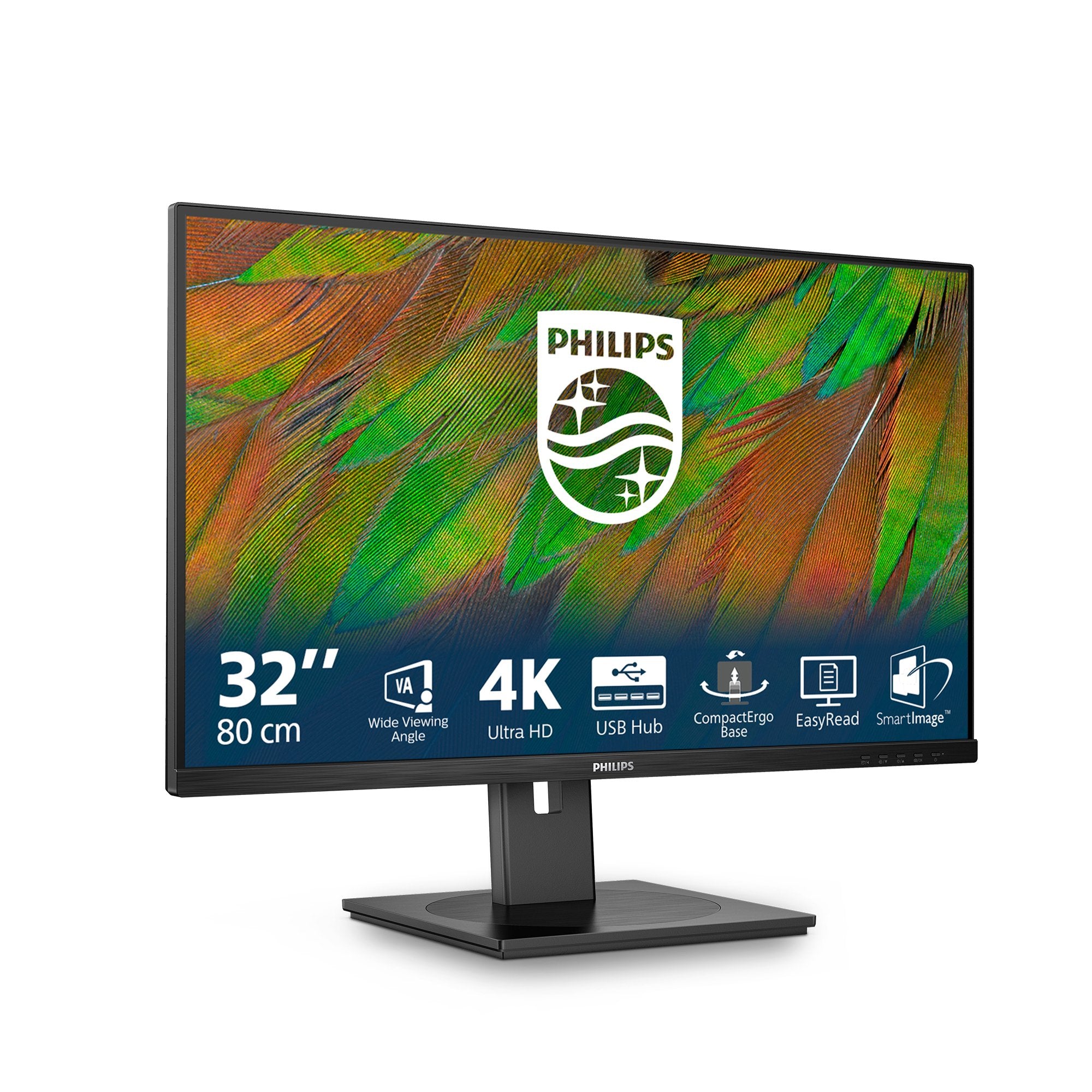 EAN 8721038001235 - Philips 3000 series 32B1N3800/00 pantalla para PC 81,3 cm (32") 3840 x 2160 Pixeles 4K Ultra HD LCD Negro imagen 2