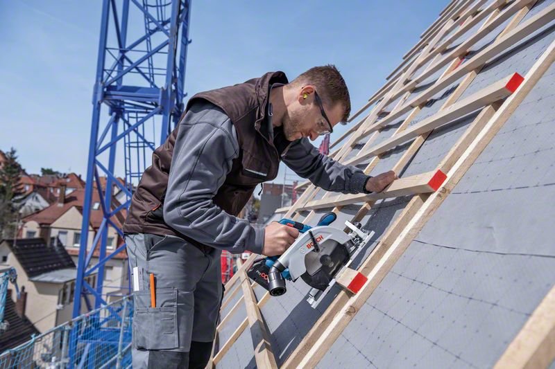 Sierra Circular Manual A Batería Bosch Gks 18v-57-2 Profesional Solo, 18volt 06016c1200