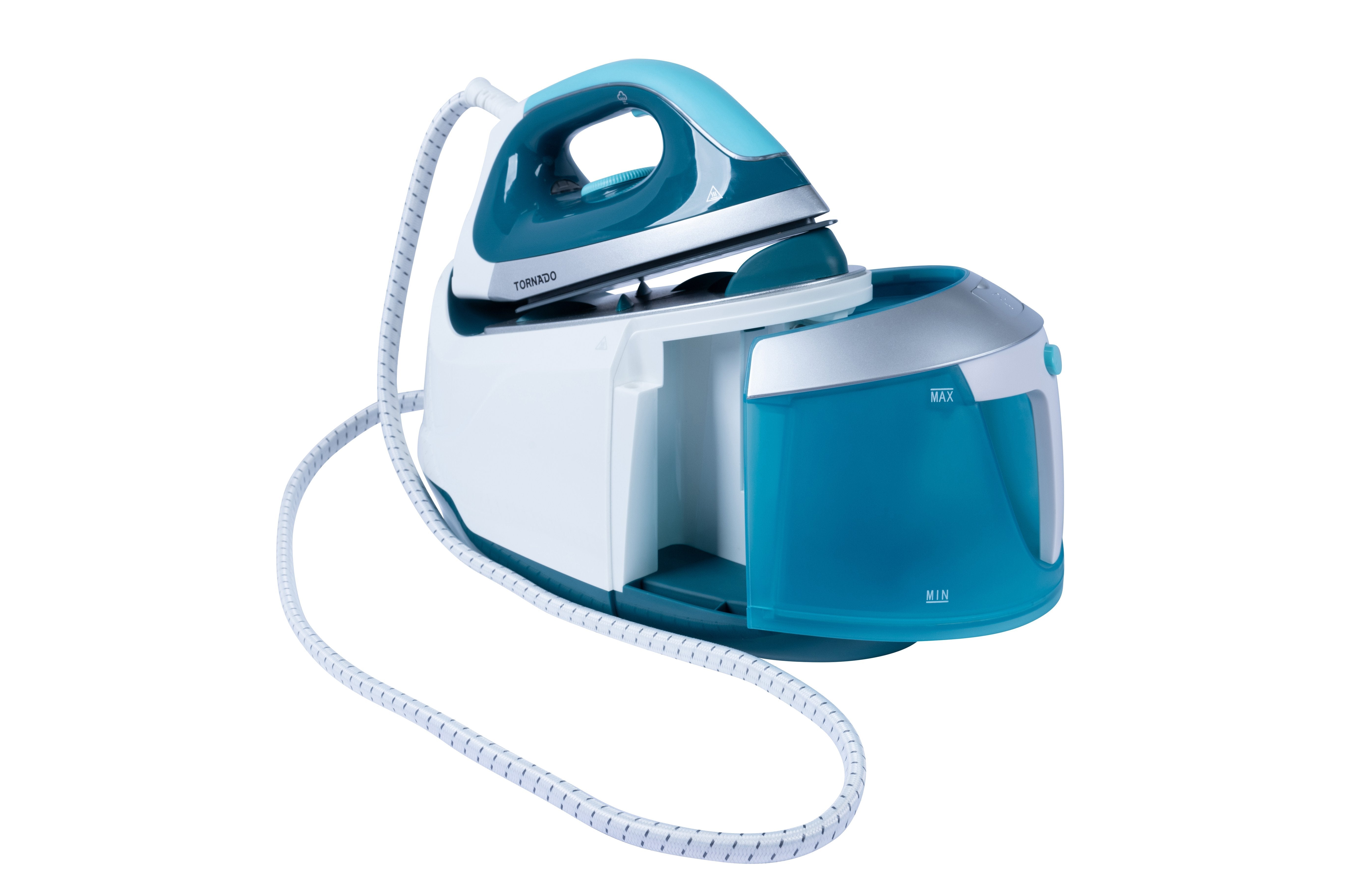 Tornado Tss-2400d Estación Plancha Al Vapor 2400 W 1,8 L Suela De Cerámica Turquesa, Blanco