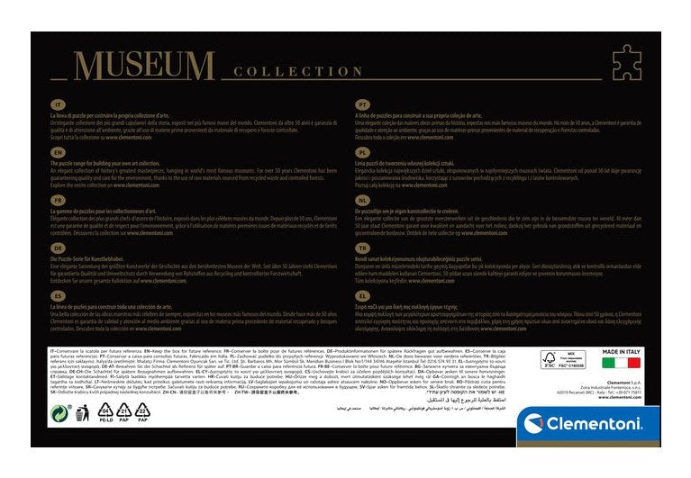 EAN 8005125325726 - Clementoni Museum Collection 32572 puzzle Puzzle rompecabezas 2000 pieza(s) Arte imagen 3
