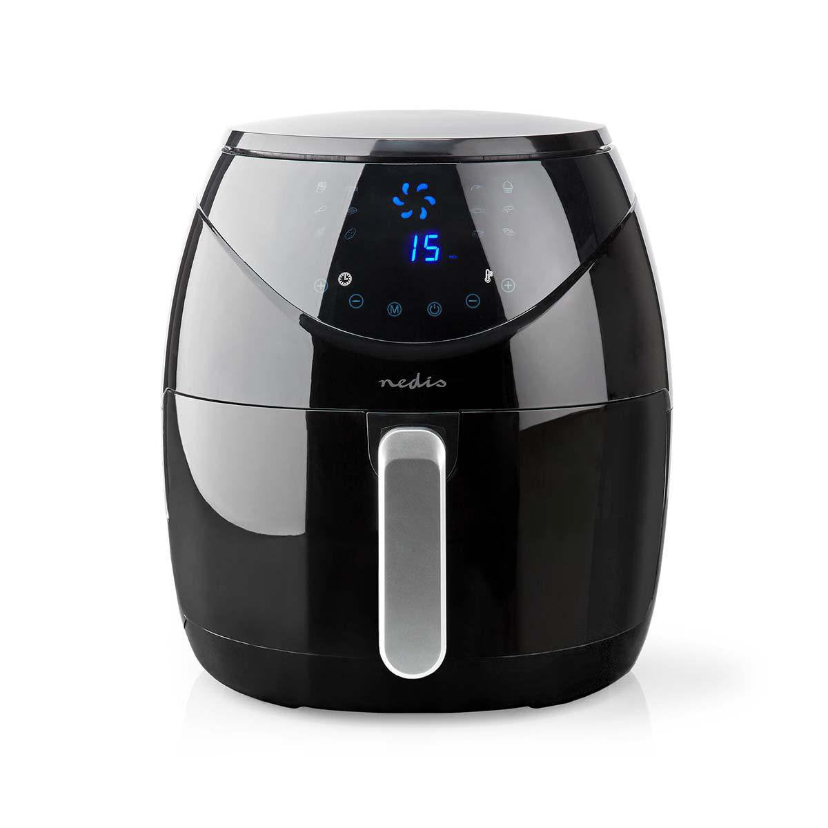 Nedis Freidora De Aire Caliente 6.5 L Minutero: 60 Min Digital Negro