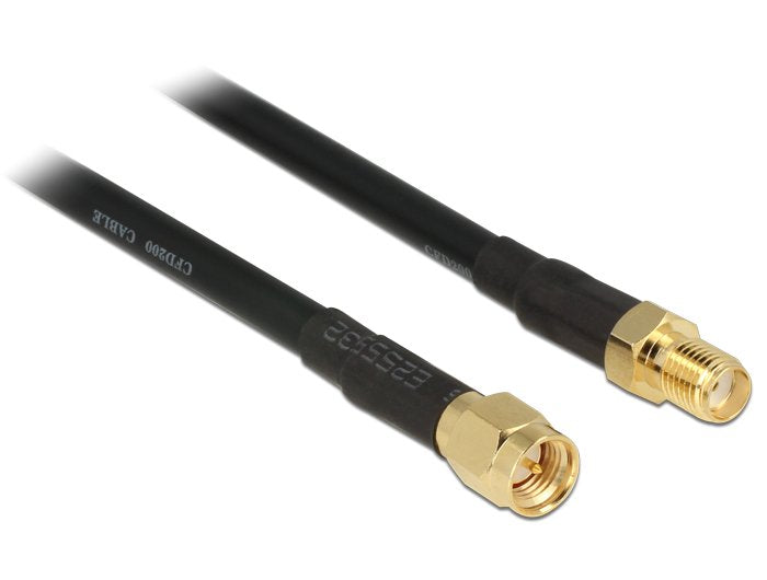 EAN 4043619889303 - DeLOCK 88930 cable coaxial CFD200 0,9 m SMA Negro imagen 1