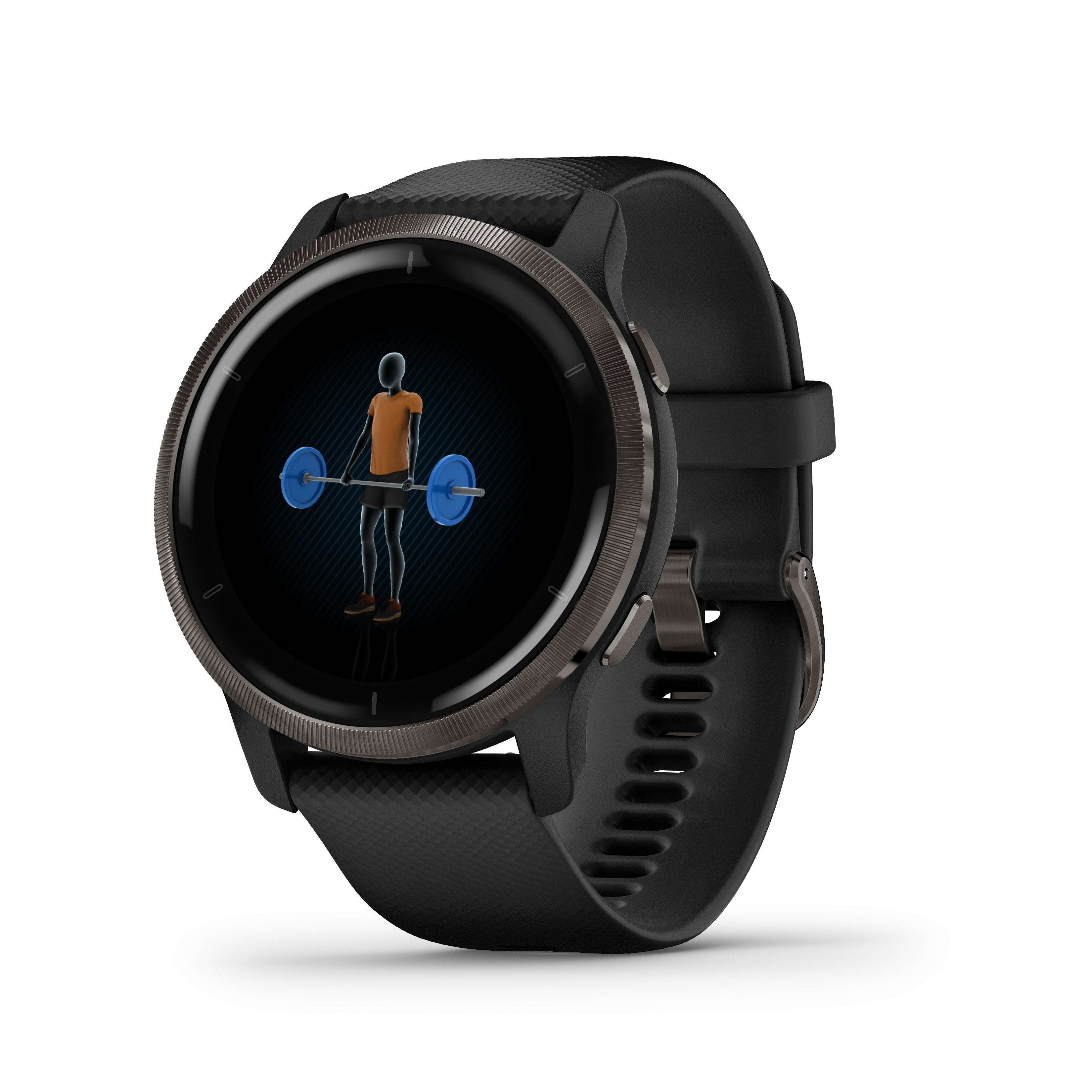 Garmin Venu 2 Negro/Pizarra Smartwatch Multideporte Wifi Gps Integrado Frecuencia Actividad Sueño 45 Mm
