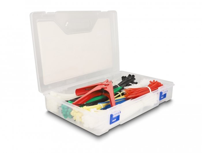 EAN 4043619186402 - DeLOCK 18640 presilla Bridas adherentes para cables Metal, Plástico Multicolor imagen 1