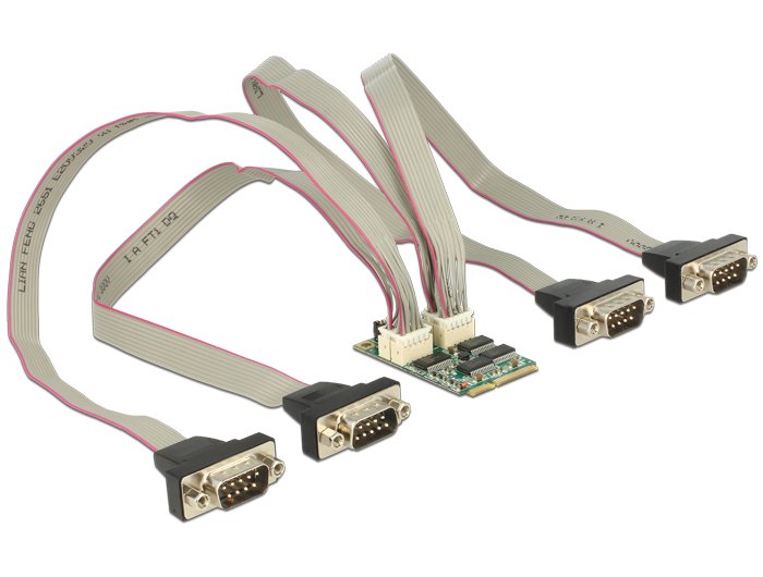 Modul Minipcie I O Pcie Full Size 4 X Seriell Rs-232 Mit Spannungsversorgung