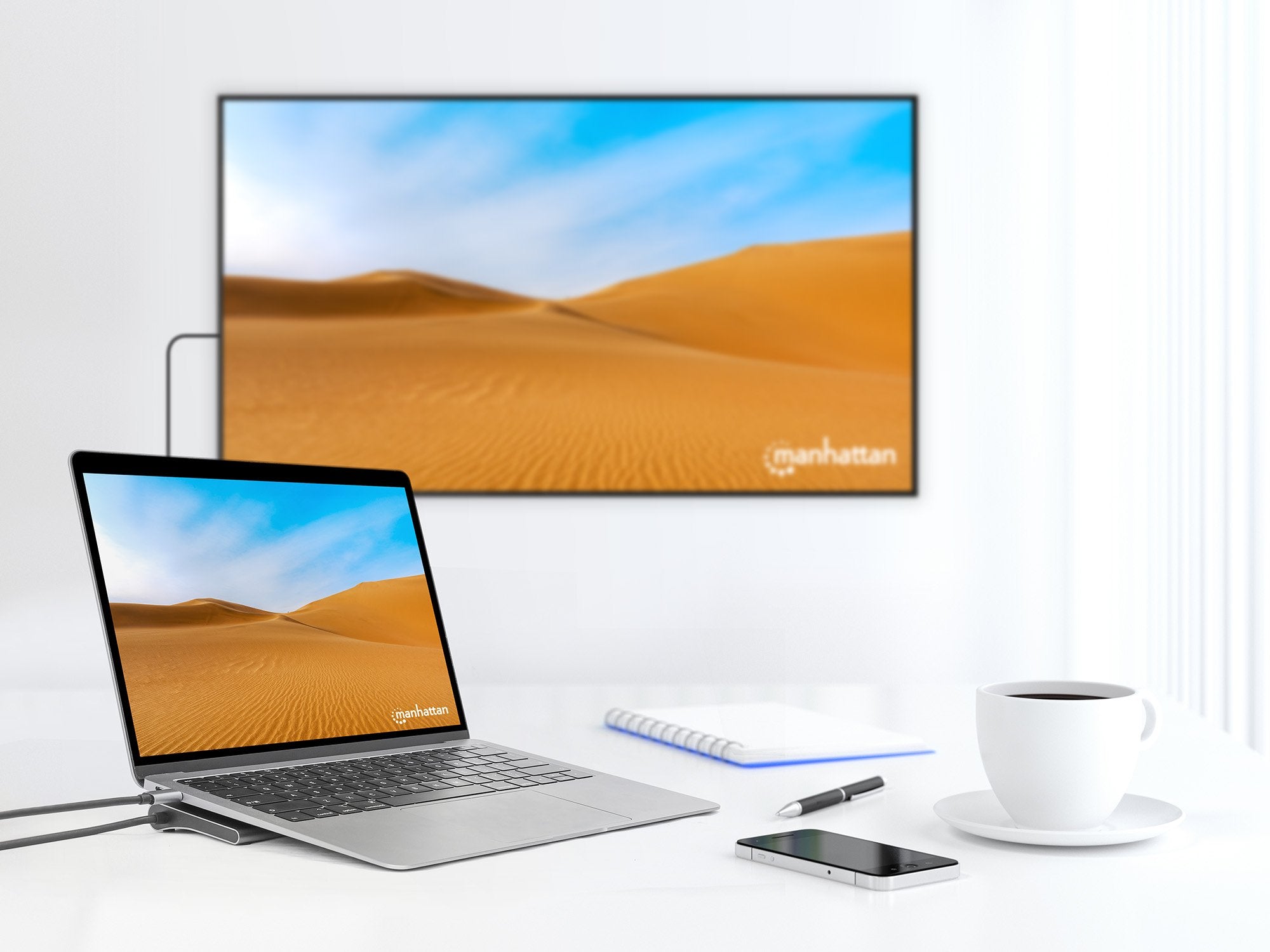 Manhattan Dockingmation 12-In-1 4k 1xhdmi 2xdp 3xusb-A