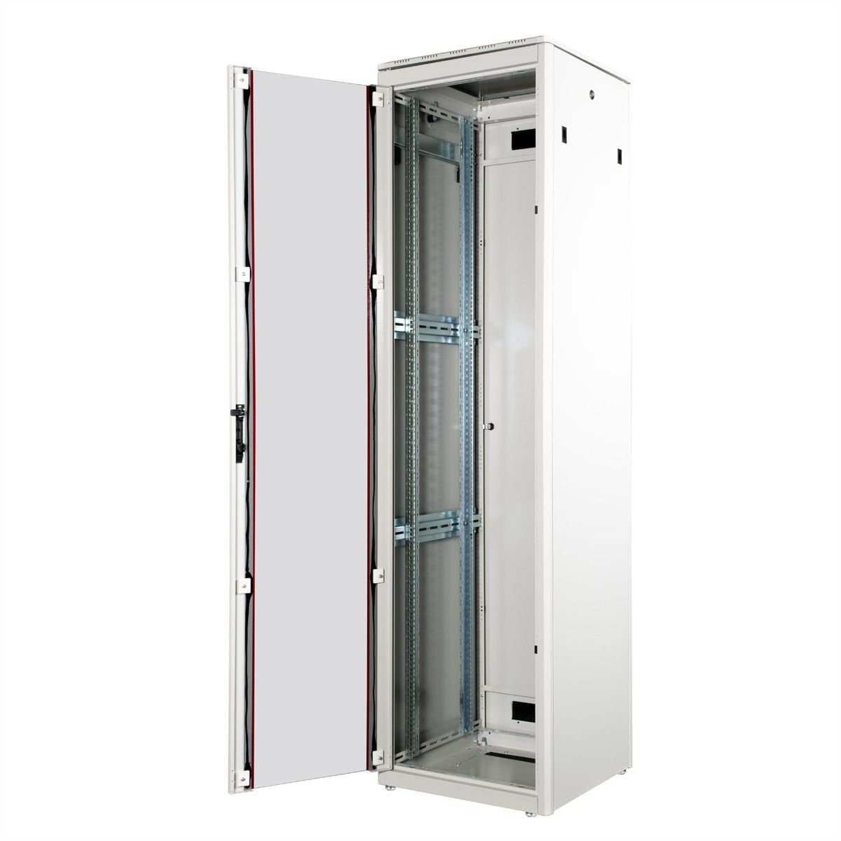 Roline 19-Zoll Netzwerkschrank Pro 47 He, 600x600 Bxt Glastr Grau