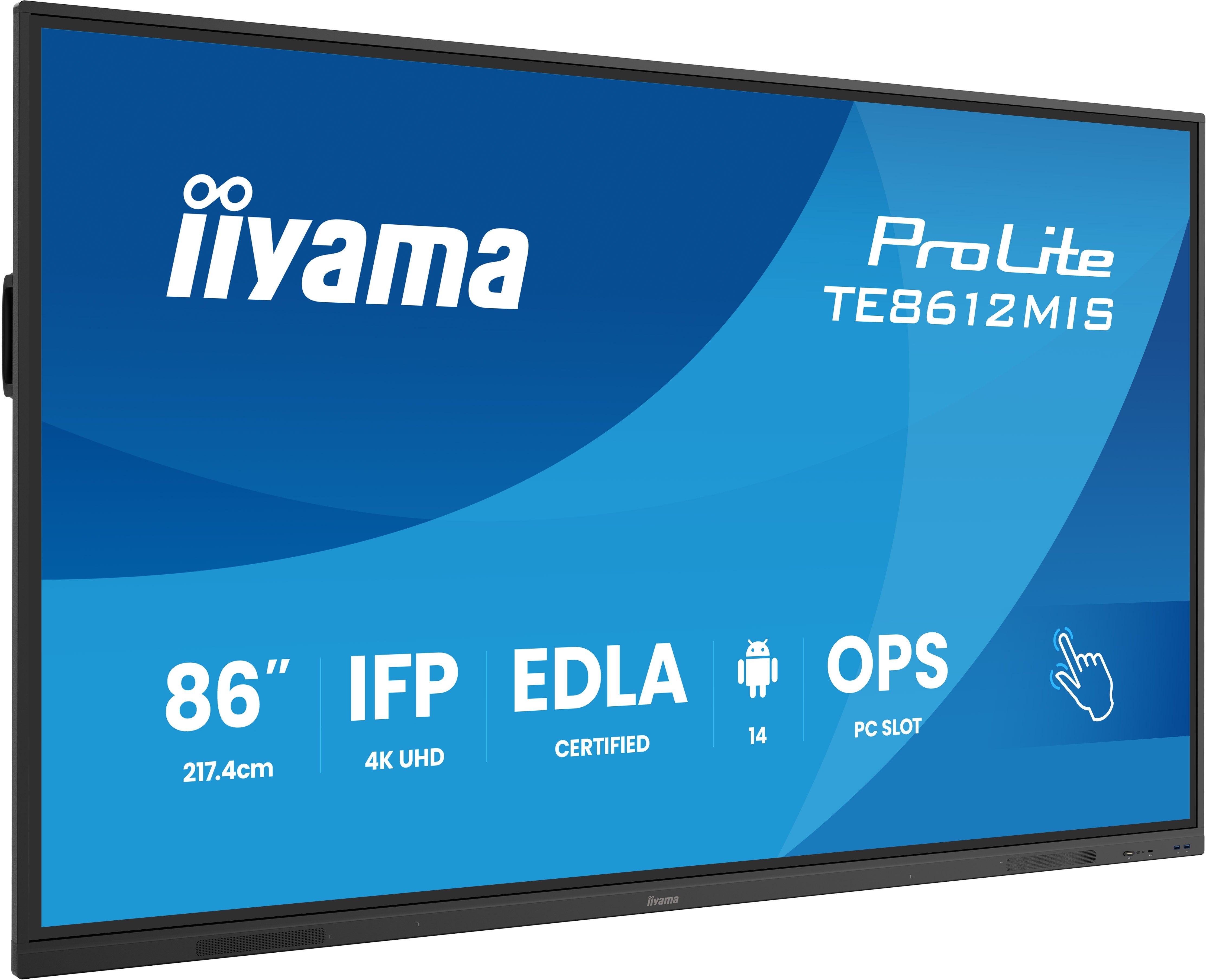 EAN 4948570125500 - iiyama TE8612MIS-B4AG pantalla de señalización Panel plano interactivo 2,17 m (85.6") LCD Wifi 400 cd / m imagen 1