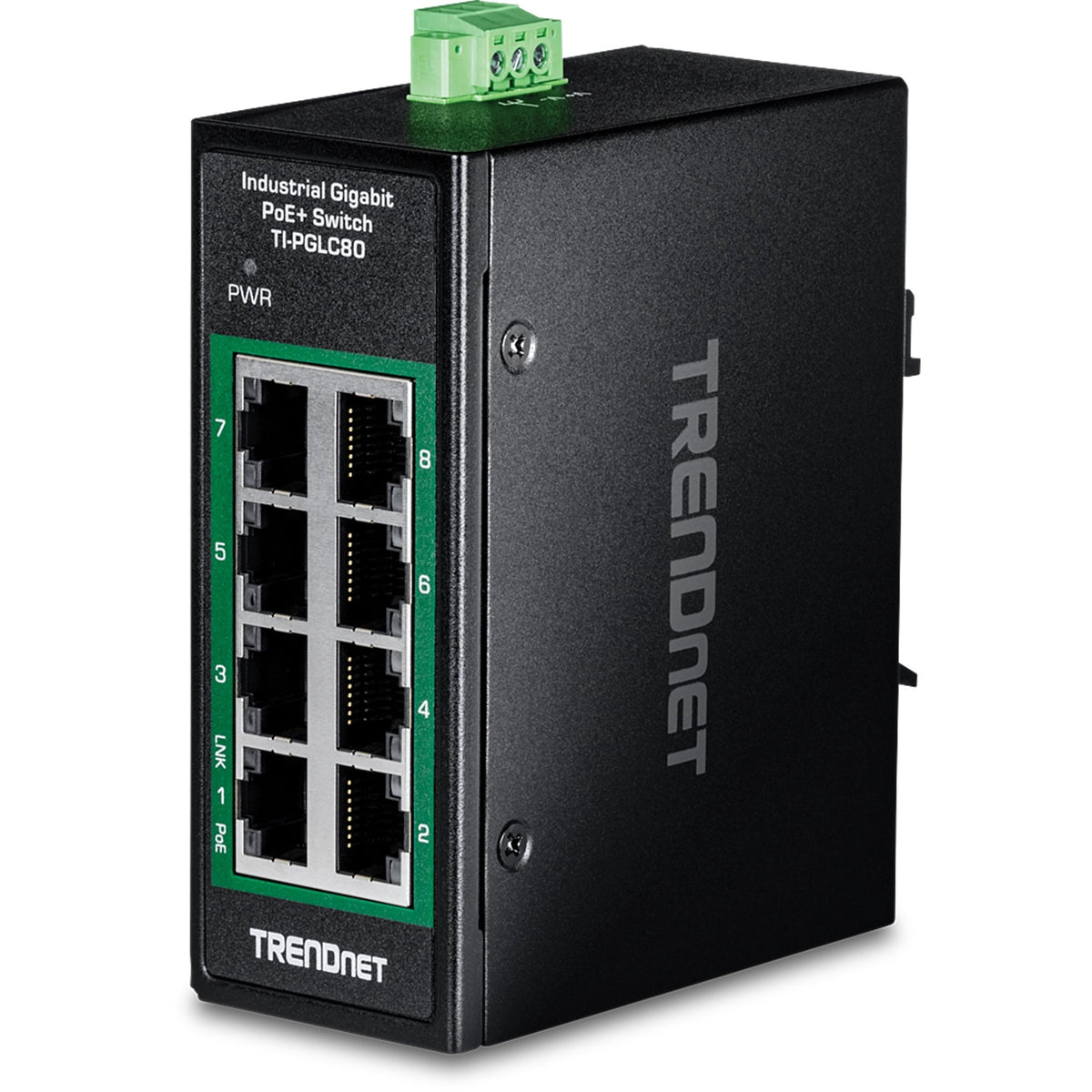 EAN 710931162981 - Trendnet TI-PGLC80 switch No administrado Gigabit Ethernet (10/100/1000) Energía sobre Ethernet (PoE) Negr imagen 1