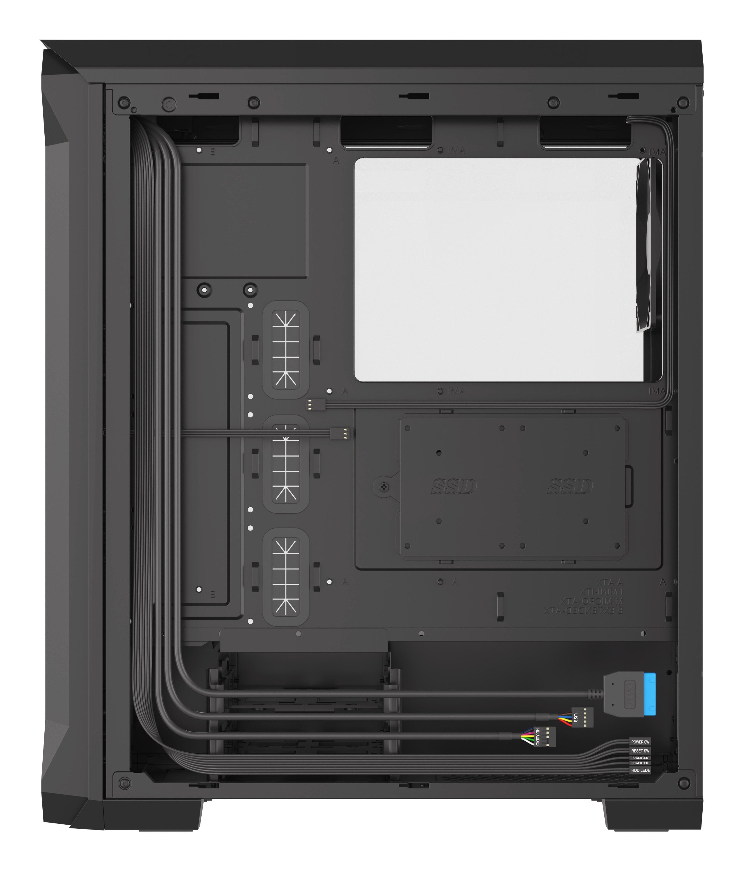 Caja Pc Natec Gaming Genesis Irid 505 Atx 2xusb 3.0 2xusb 2.0 S/F Cristal Templado