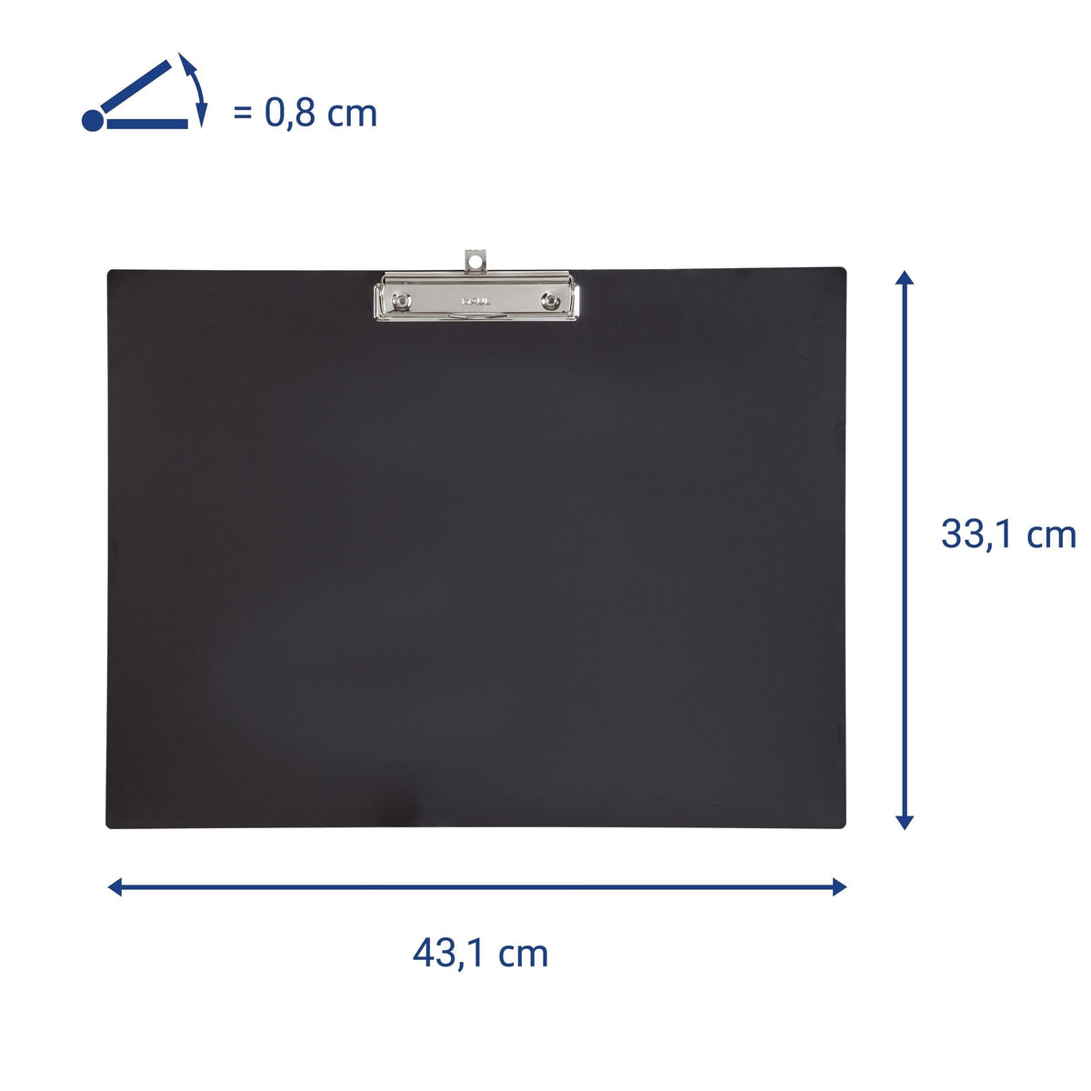 Jakob Maul Gmbh 2340290 Klemmbrett A3 Plástico - Recycelbarer Negro