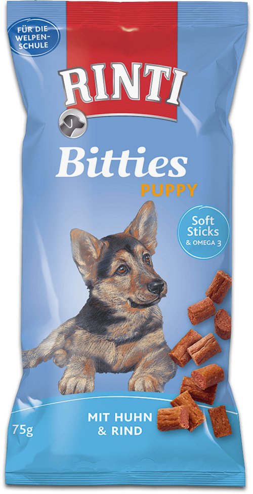 Rinti Bitties Puppy Chicken With Beef - Premio Para Perros - 75g