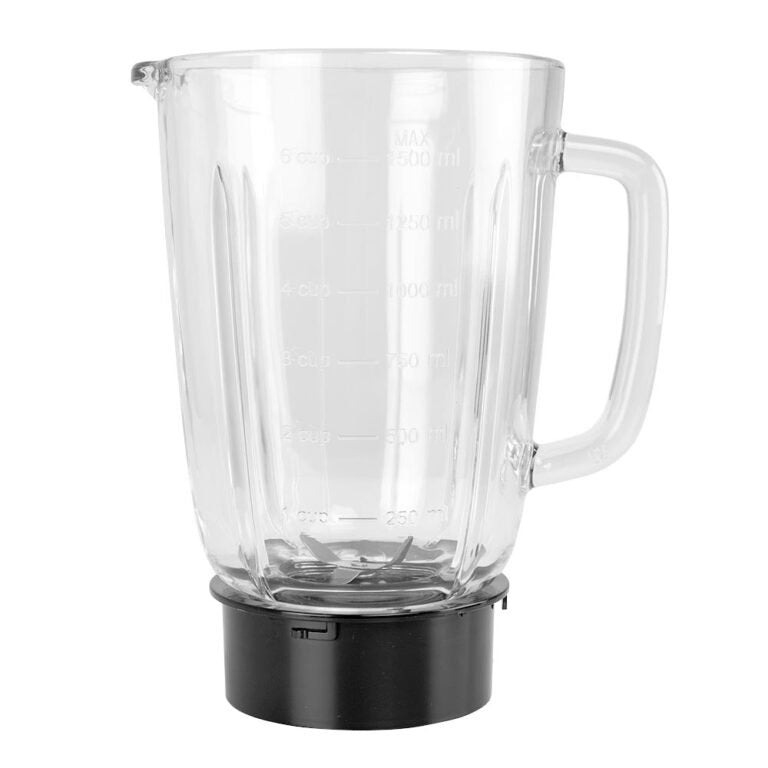 Batidora Orbegozo Bv 5040 De Vaso Potente Y Segura - 500w De Potencia - Vaso De Cristal De 1.5l - Cuchilla De Acero