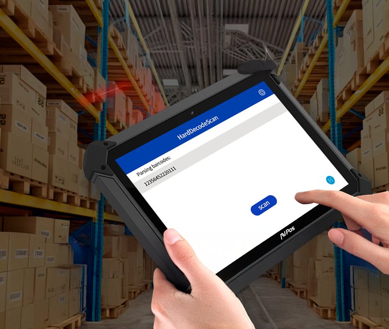 Avpos Tablet Capturador Rt1000 10.1" Octacore - 6gb - 128gb - Wifi Bt Nfc 4g - 10000mah - Escaner De Codigos De Barras