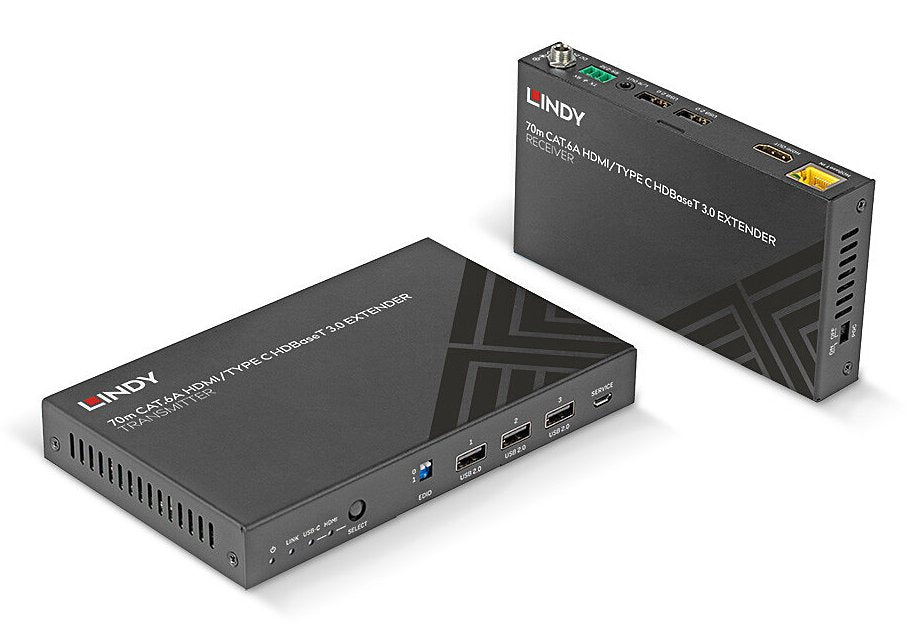 EAN 4002888383462 - Lindy 38346 extensor audio/video Transmisor y receptor de señales AV Negro imagen 1