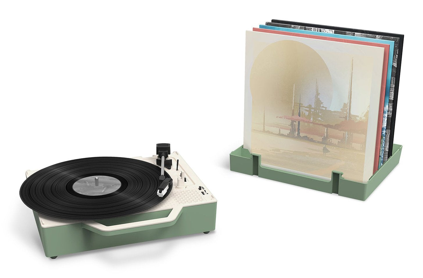EAN 5060647650674 - Victrola Re-Spin Tocadiscos de tracción por correa Verde imagen 3