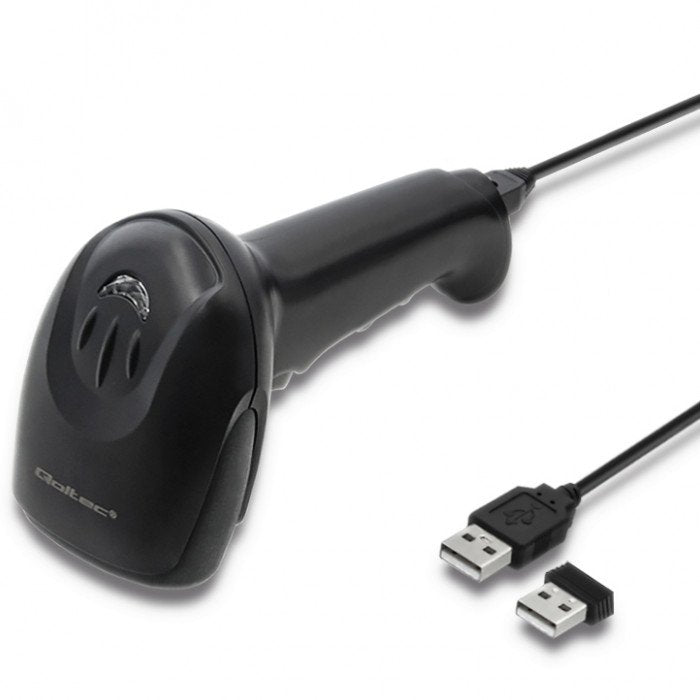 EAN 5901878508689 - Qoltec 50868 lector de código de barras Lector de códigos de barras portátil 1D/2D Laser Negro imagen 3