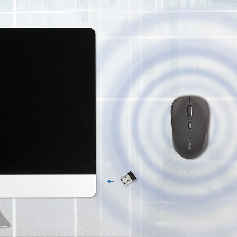 Ratón Logilink Id0193 Oficina Mano Derecha Rf Inalámbrico Óptico 1600 Dpi