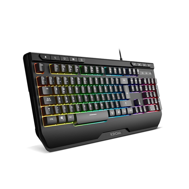 Teclado Español + Raton + Alfombrilla + Auriculares Krom Kenya Gaming