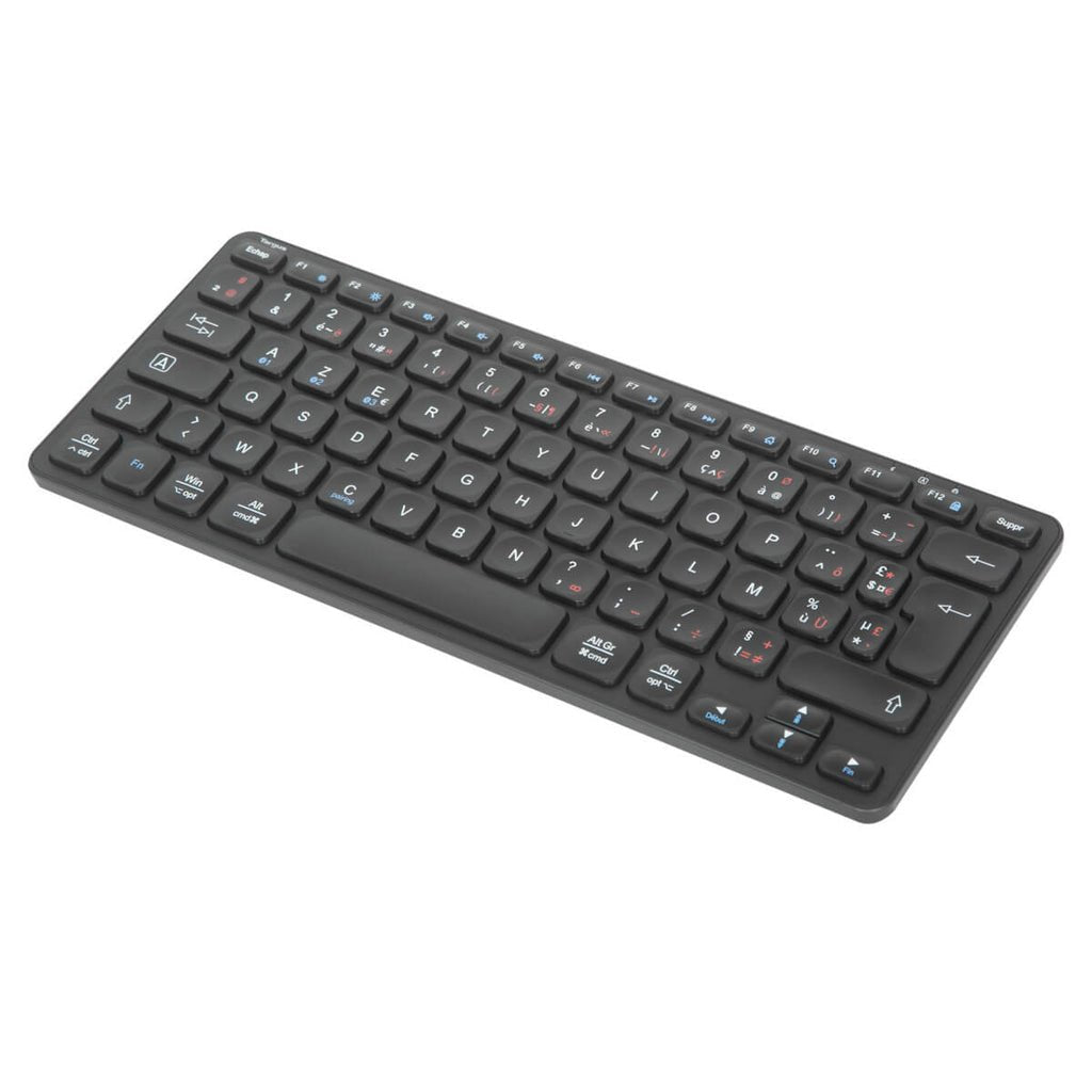Targus Teclado Multidispositivo Compact Antimicrobiano Inalámbrico Bluetooth 5.1 Francés Negro