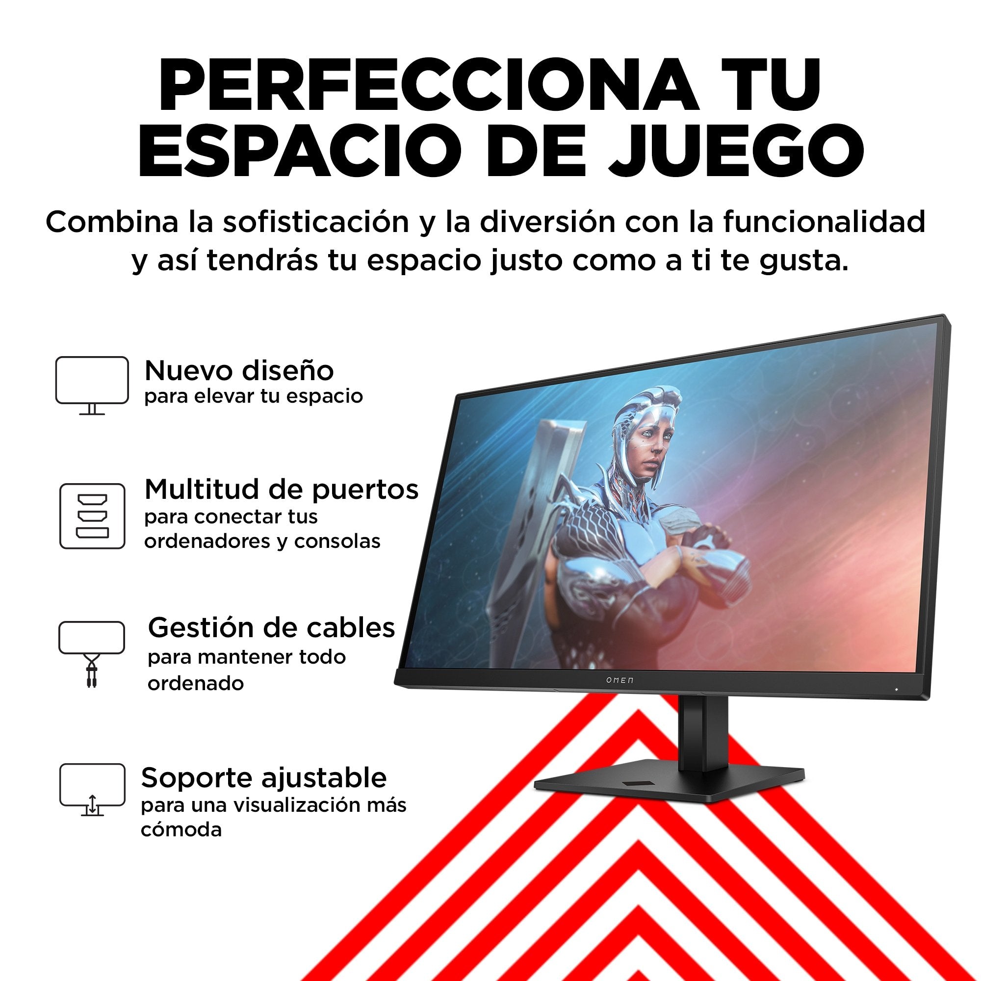 EAN 0197029615145 - OMEN by HP 27 inch FHD 165Hz Gaming Monitor - OMEN 27 pantalla para PC 68,6 cm (27") 1920 x 1080 Pixeles imagen 14