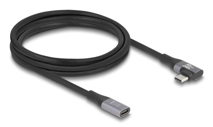 Delock Usb 20 Gbps Cable De Extensión Angular Links / Rechts Usb Pd 3.1 2 M