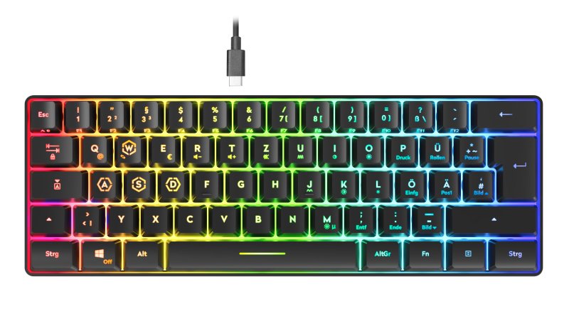 EAN 4027301781809 - SPEEDLINK SL-670014-BK teclado Juego RF inalámbrica + USB QWERTZ Alemán Negro imagen 2