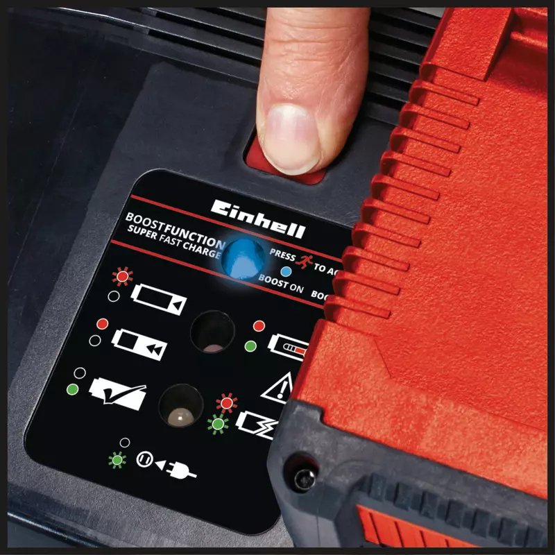 Cargador Einhell Power-X-Boostcharger 8a , Negro/Rojo
