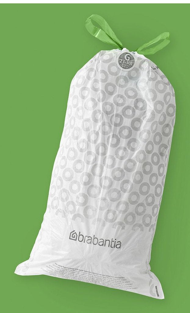 Brabantia 8710755375668 Bolsa Para Basura 30 L Gris, Blanco 40 Pieza(S)