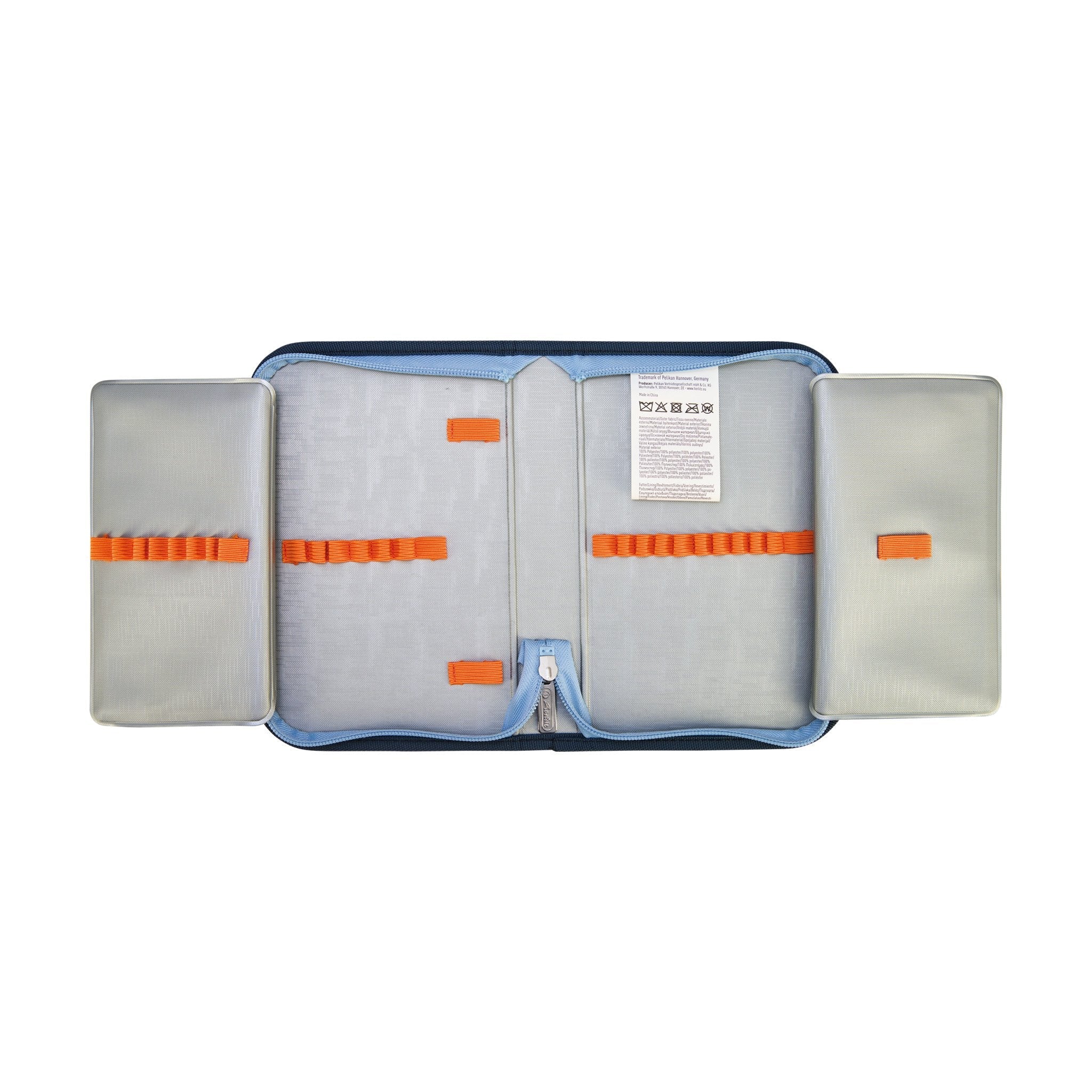 EAN 4008110396767 - Herlitz UltraLight Plus TechMech juego de mochila escolar Niño Poliéster Azul, Naranja imagen 10