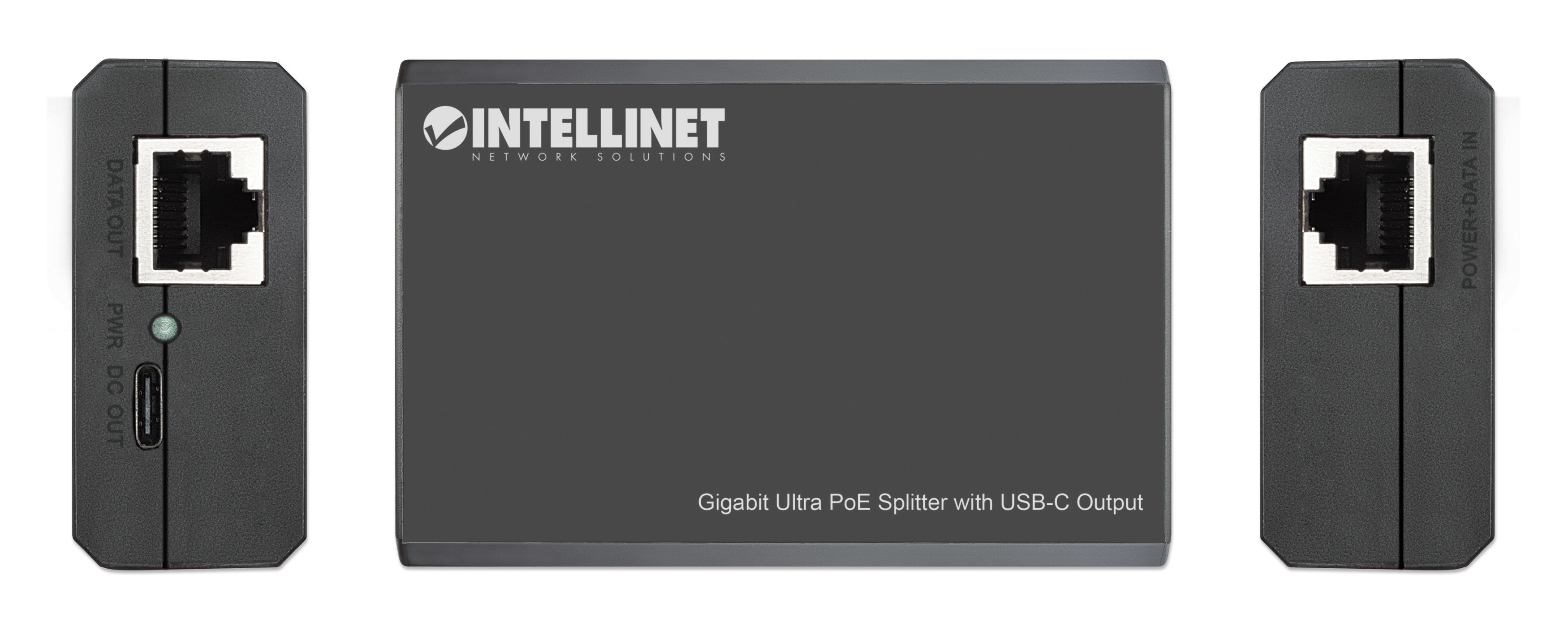 Intellinet Gigabit Ultra Poe-Splitter Con Usb-C-Ausgang 45w