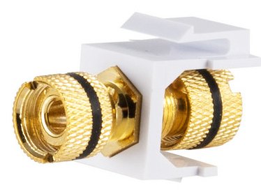 S-Impuls Audio Keystone Empalme, Chapado En Oro, Negro