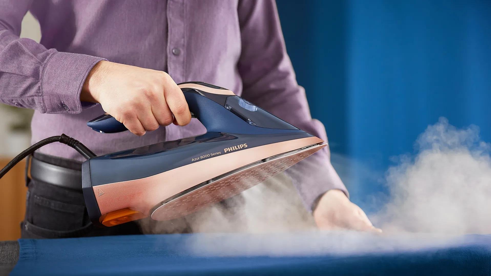 EAN 8720389004681 - Philips DST8050/20 plancha Plancha a vapor Suela SteamGlide Elite 3000 W Azul imagen 6