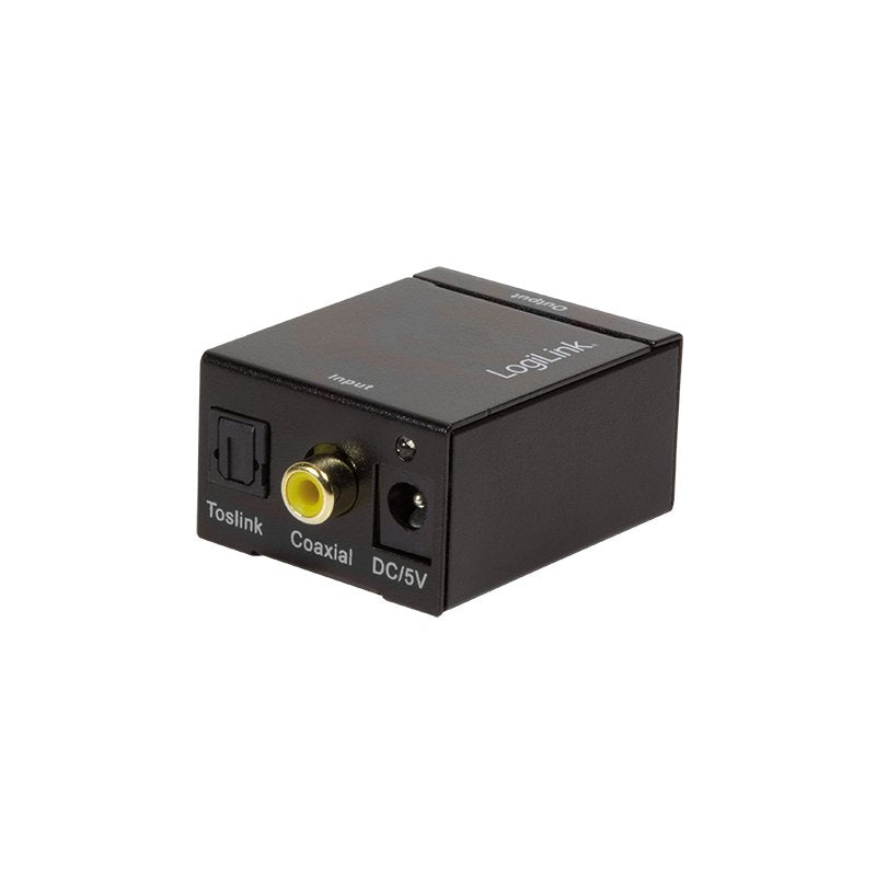 Logilink Convertidor De Audio Digital A Analógico 3.5mm Spdif Coax