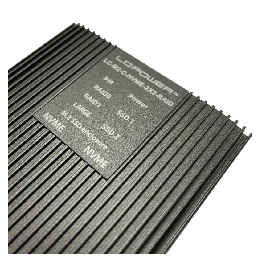 EAN 4262443280098 - LC-Power LC-M2-C-NVME-2X2-RAID caja para disco duro externo Caja externa para unidad de estado sólido (SS imagen 12
