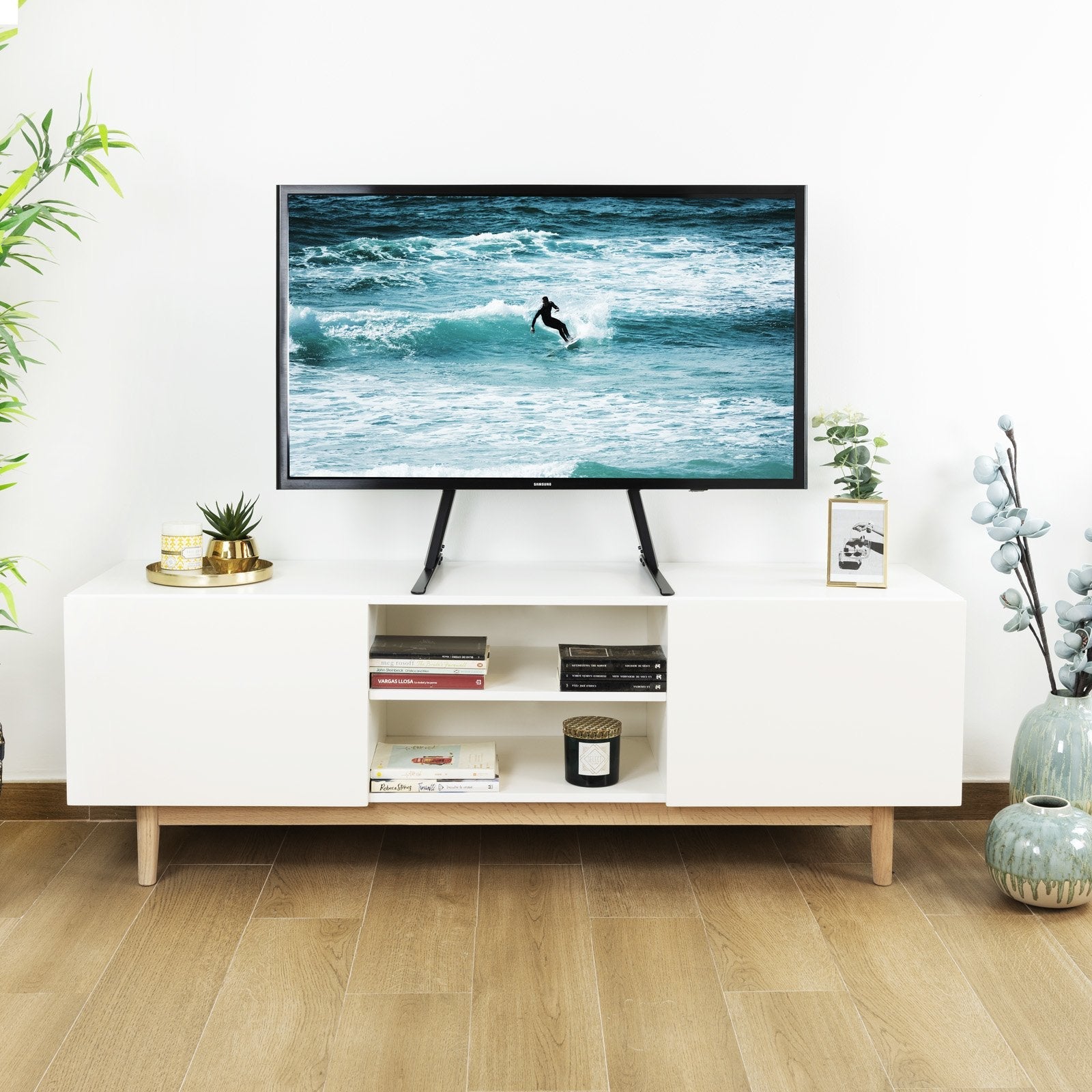 Soporte Mesa At-Imperial Pantalla Incl 32-70 Negro